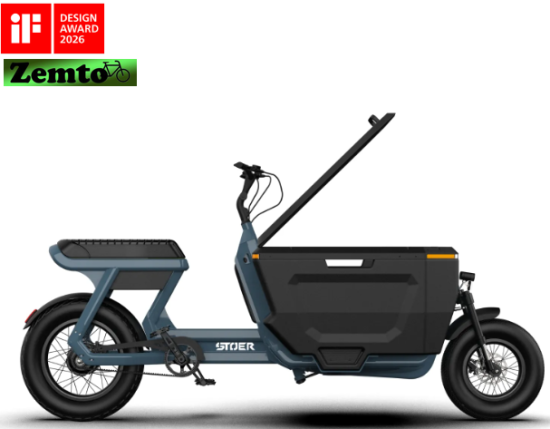 Preview: Elektro Transportfahrrad  CargoX Buisness, 2 Rad, mit Code, Hydr. Bremsen,  versch. Farben